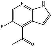 1-(5-FLUORO-1H-PYRROLO[2,3-B]PYRIDIN-4-YL)ETHANONE 结构式