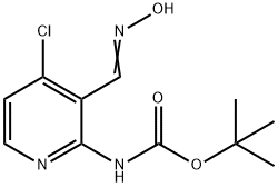(E)-(4-氯-3-((羟基亚氨基)甲基)吡啶-2-基)氨基甲酸叔丁酯 结构式