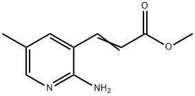 (E)-Methyl 3-(2-amino-5-methylpyridin-3-yl)-acrylate 结构式