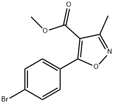 5-(4-溴苯基)-3-甲基异噁唑-4-甲酸甲酯 结构式