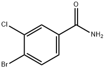 4-溴-3-氯苯甲酰胺 结构式