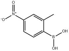 2-甲基-4-硝基苯硼酸 结构式