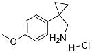 CyclopropaneMethanaMine, 1-(4-Methoxyphenyl)-, hydrochloride 结构式