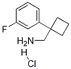(1-(3-Fluorophenyl)cyclobutyl)MethanaMine hydrochloride 结构式