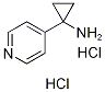 1-(吡啶-4-基)环丙胺二盐酸盐 结构式