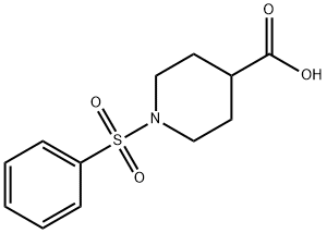 1-苯磺酰基-哌啶-4-羧酸 结构式