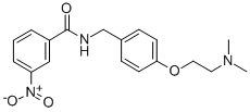 N-((4-(2-(Dimethylamino)ethoxy)phenyl)methyl)-3-nitrobenzamide 结构式