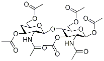 4-脱氧-D-壳二糖七乙酸酯 结构式