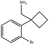 1-(2-溴苯基)环丁烷甲胺 结构式