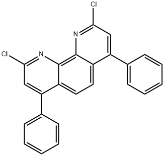 2,9-二氯-4,7-二苯基-1,10-菲啉 结构式