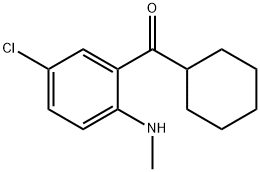 2-甲氨基-5-氯苯基环己甲酮 结构式