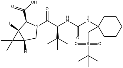 (1R,2S,5S)-3 - ((S)-2-(3-(1 - ((叔丁基磺酰基)甲基)环己基)脲基)- 结构式