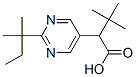 5-Pyrimidineacetic acid, -alpha--(1,1-dimethylethyl)-2-(1,1-dimethylpropyl)- (9CI) 结构式