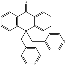 10,10二(4-吡啶甲基)-9(10H)-蒽酮 结构式