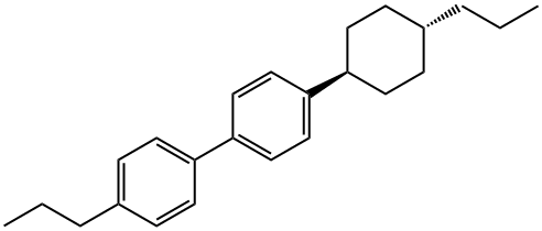 反式-4-丙基环己基-4'-丙基联苯 结构式