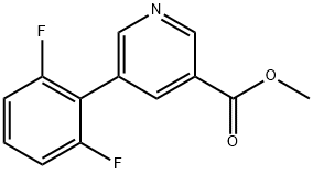 5-(2,6-二氟苯基)烟酸甲酯 结构式