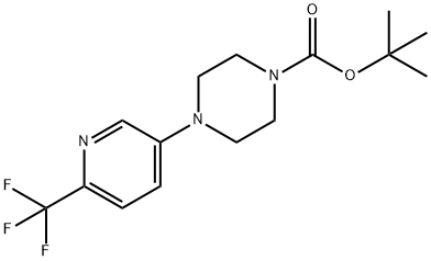 tert-Butyl 4-(6-(trifluoromethyl)pyridin-3-yl)piperazine-1-carboxylate 结构式