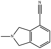 2,3-dihydro-2-Methyl-1H-Isoindole-4-carbonitrile 结构式