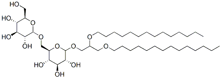 1,2-di-O-tetradecyl-3-O-(6-O-glucopyranosyl-glucopyranosyl)glycerol 结构式