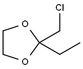 1,3-Dioxolane,  2-(chloromethyl)-2-ethyl- 结构式