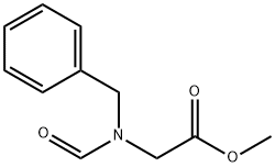 N-甲酰基-N-苄基甘氨酸甲酯 结构式
