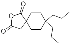 8,8-DIPROPYL-2-OXA-SPIRO[4.5]DECANE-1,3-DIONE 结构式