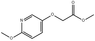 Acetic acid, [(6-methoxy-3-pyridinyl)oxy]-, methyl ester (9CI) 结构式