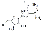 1-ribofuranosylpyrazole-3,4-dicarboxamide 结构式