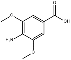 4-氨基-3,5-二甲氧基苯甲酸 结构式