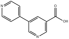 3,4'-联吡啶-5-羧酸 结构式