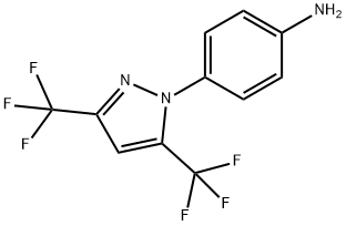 4-(3,5-双(三氟甲基)-1H-吡唑-1-基)-苯胺 结构式