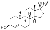 炔诺醇 结构式