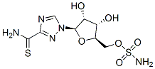 1-(5'-O-sulfamoyl-beta-ribofuranosyl)(1,2,4)triazole-3-thiocarboxamide 结构式