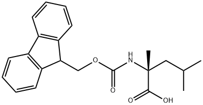 (R)-N-FMOC-Α-甲基亮氨酸 结构式
