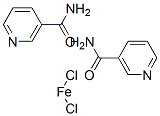 dichlorodi(nicotinamide)iron  结构式