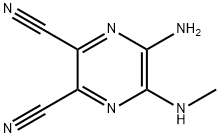 2,3-Pyrazinedicarbonitrile,5-amino-6-(methylamino)-(9CI) 结构式