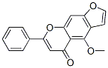 4-Methoxy-7-phenyl-5H-furo[3,2-g][1]benzopyran-5-one 结构式