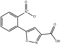 5-(2-硝基苯基)异噁唑-3-甲酸 结构式