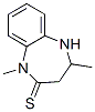 2H-1,5-Benzodiazepine-2-thione,  1,3,4,5-tetrahydro-1,4-dimethyl- 结构式