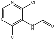 N-(4,6-二氯嘧啶-5-基)甲酰胺 结构式