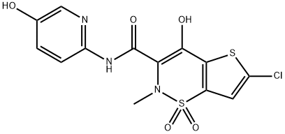5-HYDROXY LORNOXICAM 结构式