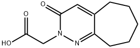 (3-氧代-3,5,6,7,8,9-六氢-2H-环庚烷并[C]哒嗪-2-基)乙酸MFCD16170933 结构式