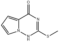 2-(甲硫基)吡咯并[2,1-F][1,2,4]三嗪-4(3H)-酮 结构式