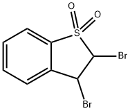 2,3-Dibromo-2,3-dihydro-thianaphthene 1,1-dioxide 结构式