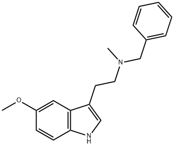1H-Indole-3-ethanamine, 5-methoxy-N-methyl-N-(phenylmethyl)- 结构式
