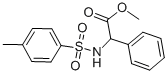 2-(4-甲基苯基磺酰氨基)-2-苯乙酸甲酯 结构式