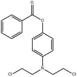 4-[Bis(2-chloroethyl)amino]phenol benzoate 结构式