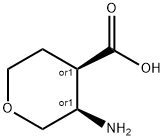 順式-3-氨基四氢-2H-吡喃-4-甲酸 结构式