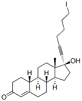 17-(6'-iodohex-1'-ynyl)-19-nortestosterone 结构式