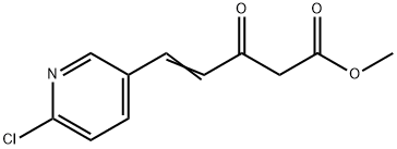 5-(6-氯-3-吡啶基)-3-氧代-4-戊烯酸甲酯 结构式